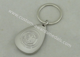 OEM 3D Zinc Alloy Promotional Keychain Misty Nickel Soft Enamel