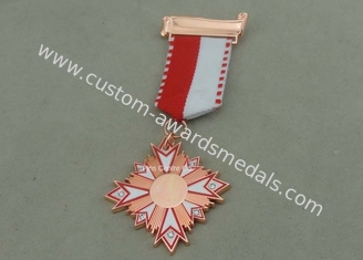 Carnival Awards Medals In 3D Design , Zinc Alloy Competition Medals With Silver Plating